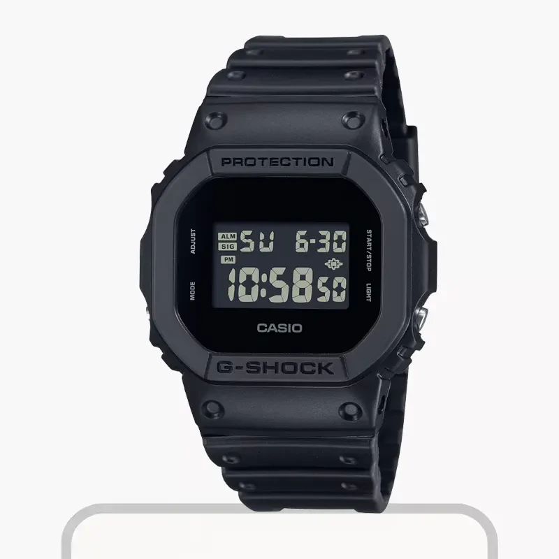 Casio G-Shock 'Solid Colors' Digital Black Dial Men’s Watch- DW-5600UBB-1